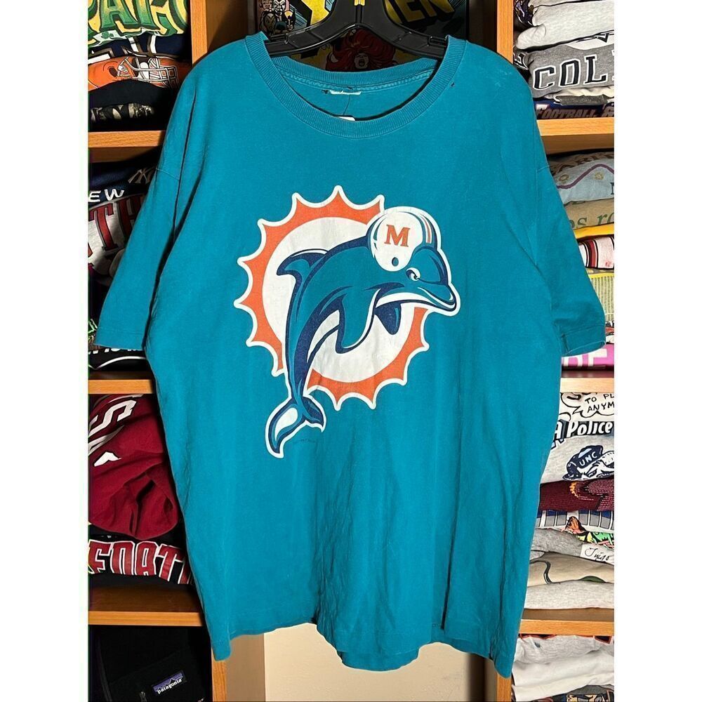 Vintage 90s NFL Miami Dolphins Logo Single Stitch Tee